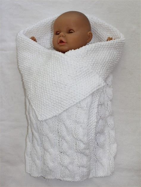Knitted Baby Bunting Bag Pattern Mike Nature