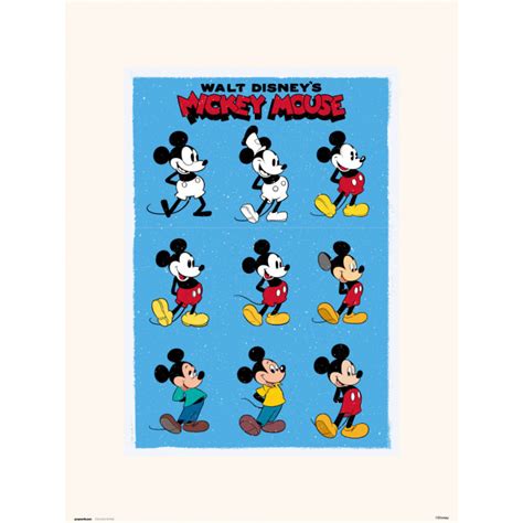 Art Print Cartel Offset Erik Disney Classic Mickey Mouse Evo 30x40cm