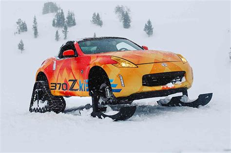 Get Your Snow Drift On With The Nissan 370zki Snowmobile Car Magazine