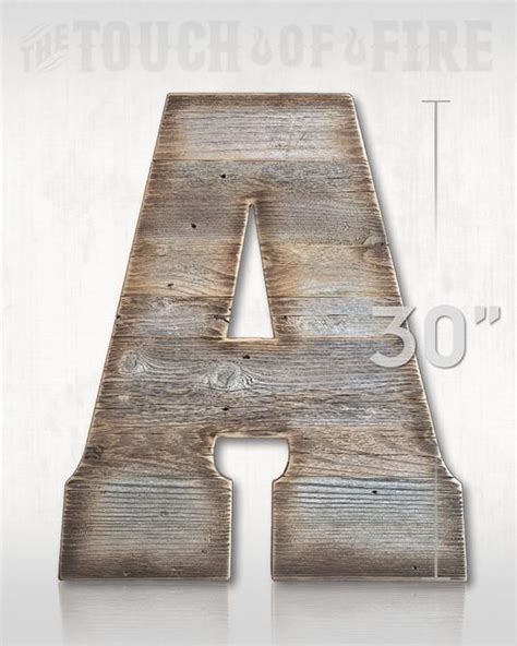 30 Rustic Marquee Letters These 30 Reclaimed Wood Letters Are Each