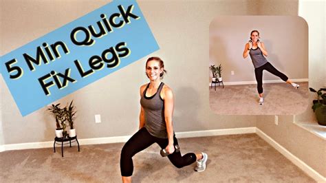 5 Minute Leg Workout All Standing Dumbbells Optional Great For