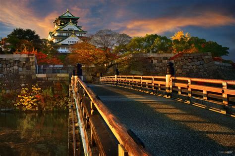 Download Osaka Castle Bridge Wallpaper