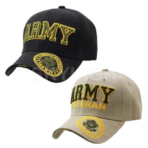Us Army Baseball Cap Limited Embroidered Logo Hat Military Veteran