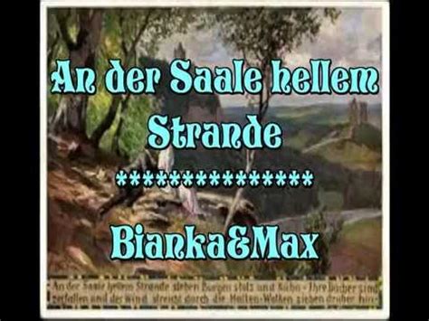 Our lesson is an easy way to see how to play these sheet music. An der Saale hellem Strande BIANKA&Max - YouTube