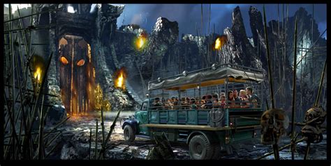 Skull Island Reign Of Kong Trackless Ride Vehicle Revealed By