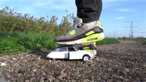 Well Worn Nike Air Max 90 Stomp Trample And Destroy Citroen Ds Model Toy Car Youtube