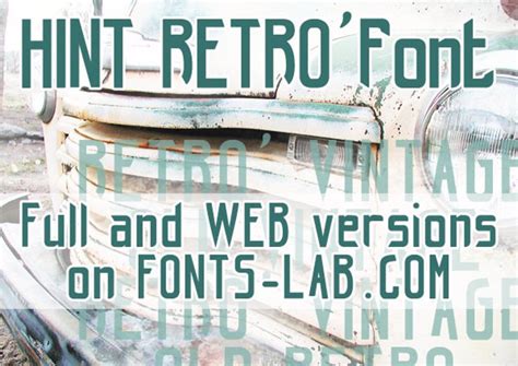 Hint Retrò Font Fontscafe Fontspace