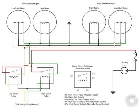 Wiring Schematic For Headlight Relays Circuit Diagram