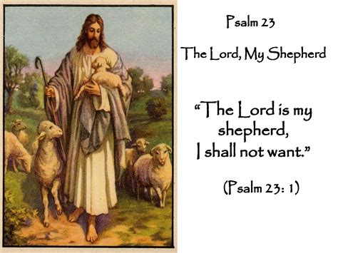 Psalm The Lord Is My Shepherd