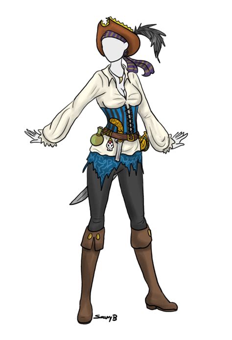 Pirate Outfit Adoptable Sold By Captain Savvy On Deviantart Pirate