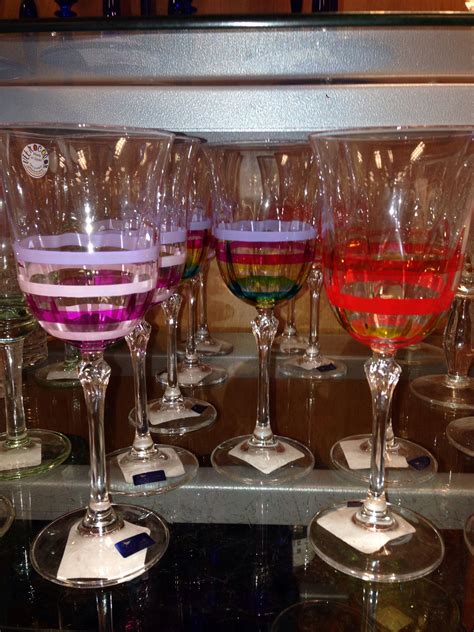 Pretty Summer Wine Glasses Tjs Decorated Wine Glasses Summer Wines Glass Art Tableware