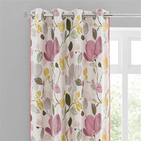 Ida Floral Pink Eyelet Curtains Dunelm Types Of Rooms Other Rooms Dusty Pink Bedroom