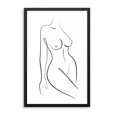 Buy Erotic One Line Art Nude Line Drawing Sexy Drawing Naked Prints