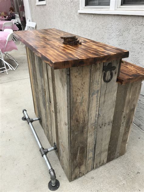 Outdoor Bar Made From Reclaimed Wood Wood Outdoor Bar Wood Bars