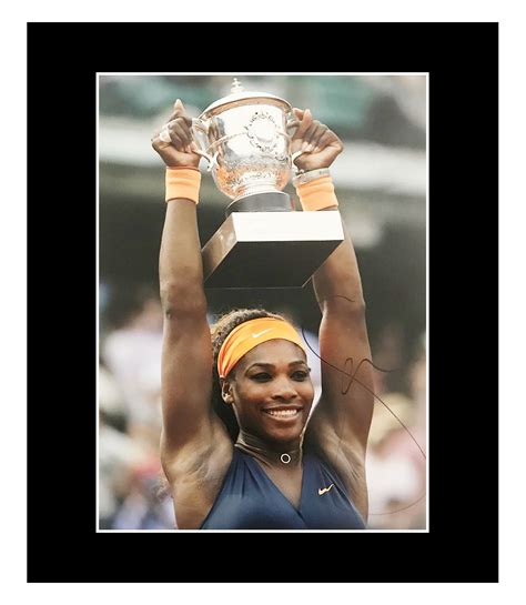 Signed Serena Williams Photo Display Roland Garros Champion Coa Ebay