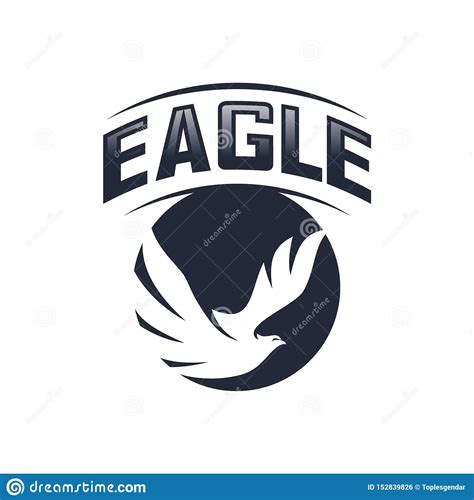 Eagle Logo Design Vector Flying Eagle Logo Template Stock Vector
