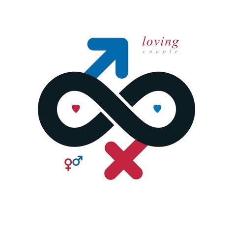 Premium Vector Timeless Loving Couple Concept Vector Symbol Created