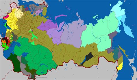 Russian Empire Political Map