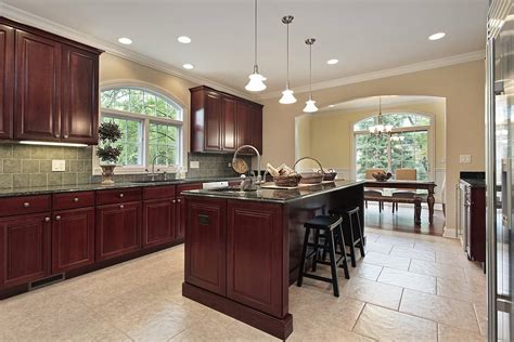 What Color Flooring Goes With Dark Cherry Cabinets Floor Roma