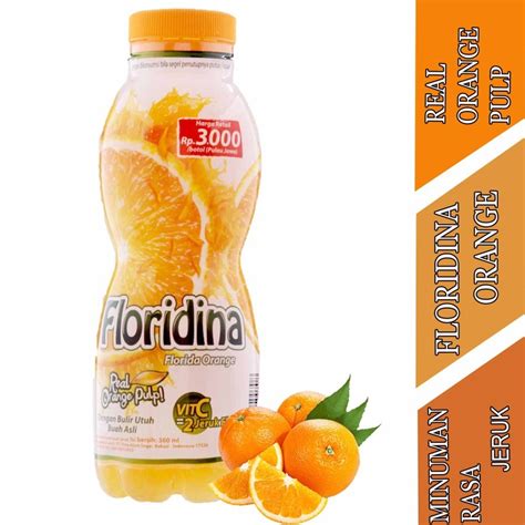 Jual Real Orange Pulp Floridina Orange Minuman Rasa Jeruk 350ml