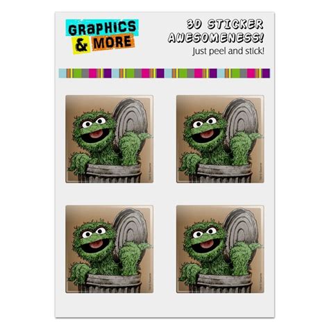 Sesame Street Vintage Oscar The Grouch Computer Case Modding Badge