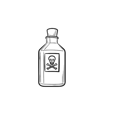 Premium Vector Poison Hand Drawn Outline Doodle Icon Hazardous