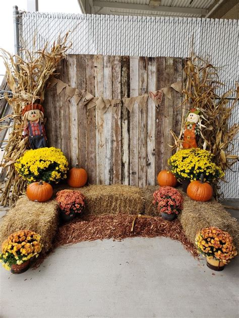 Fall Photo Booth Set Up Fall Harvest Party Fall Festival Decorations