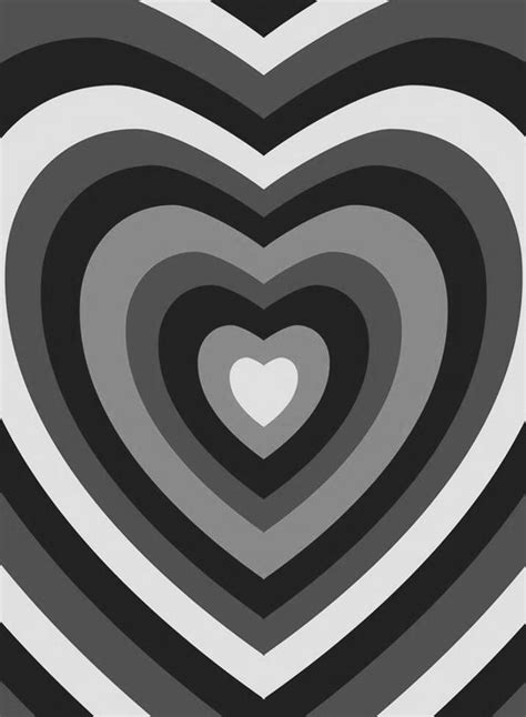 Black And White Aesthetic Heart Wallpaper Phone Wallpaper Patterns