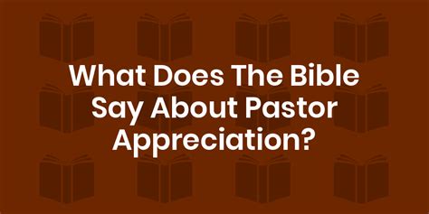 Bible Verses About Pastor Appreciation King James Version Kjv