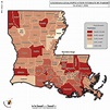 Louisiana Population Map - Answers