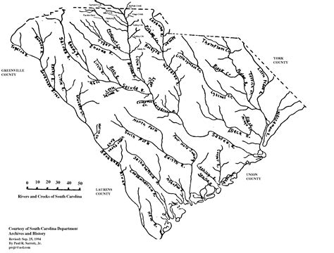 Rivers And Creeks Of Sc Carolina Geology Pinterest