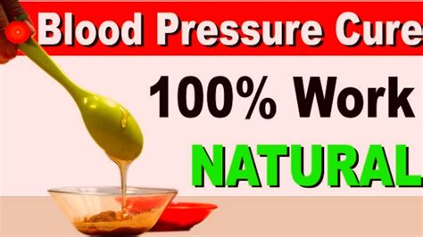 How To Cure High Blood Pressure Naturally At Home Youtube