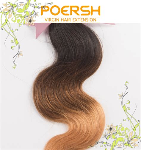 Poersh Hair 6a 1b427 Ombre Color 3pcslot Body Wave Remy Human Hair Weft