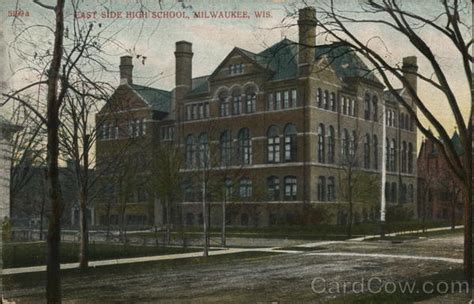 East Side High School Milwaukee Wi Postcard