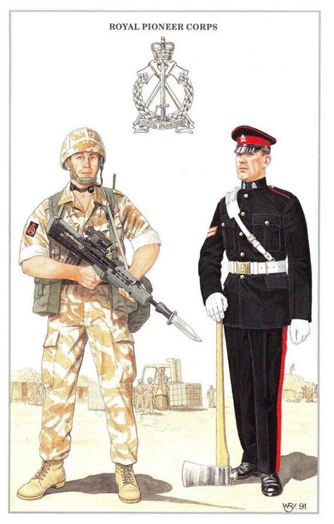 Postcard The British Army Series No76 Royal Pioneer Corps By Etsy In