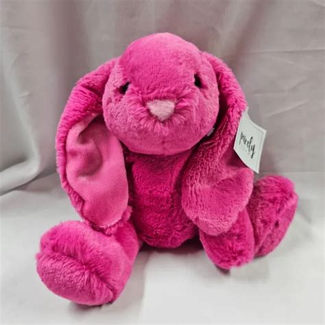 Aurora Purely Luxe Plush Bunny Stuffed Animal Toy Pink Purple Super