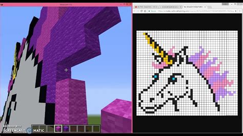 Unicorn Pixel Artminecraft 3 Youtube