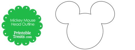 Printable Mickey Mouse Head Outline — Printable