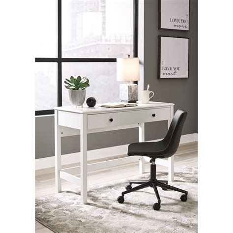 Signature Design By Ashley Othello White Finish Home Office Small Desk