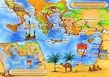 Viajes de san Pablo | Mapas de viaje, Estudios bíblicos para niños ...