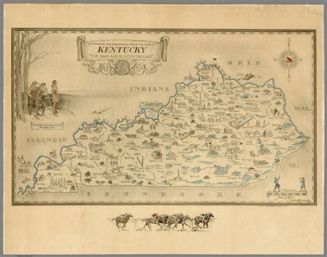 An Historical And Geographical Map Of The State Of Kentucky David
