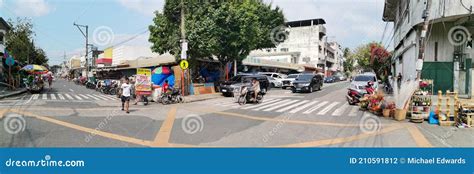 Quezon City Metro Manila Philippines Panorama Of Dapitan Arcade