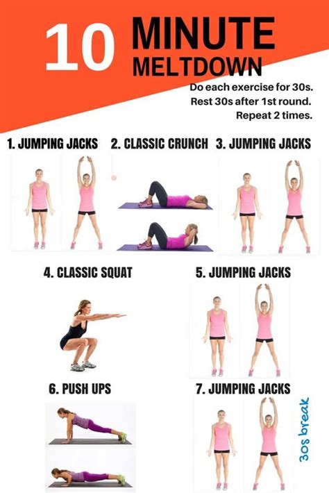 quick workouts you can do on your lunch break 10 minute meltdown awesome full body workouts