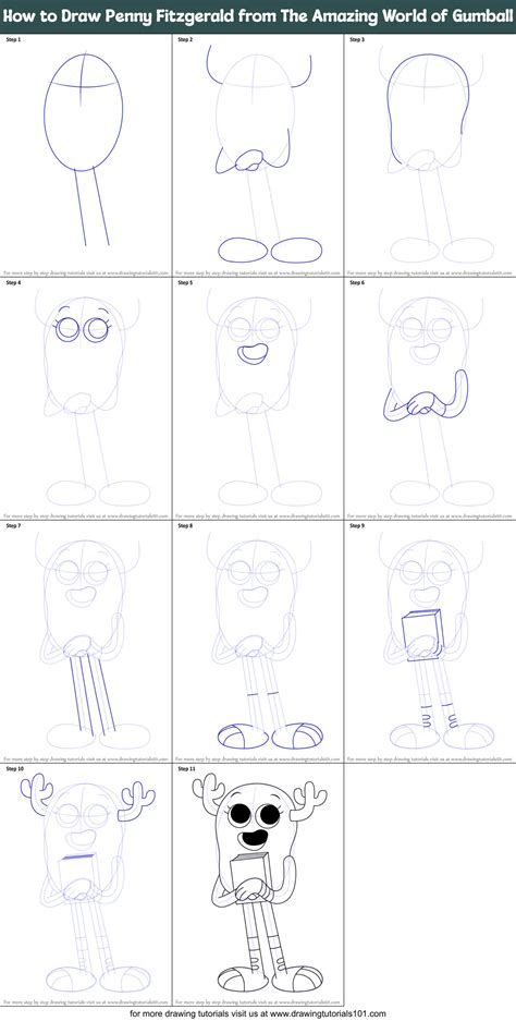 How To Draw Penny Fitzgerald From The Amazing World Of Gumball