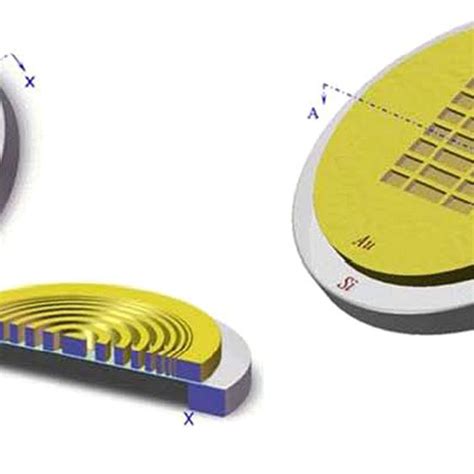 Sem Images Of A Free Standing Gold Transmission Grating Which Are