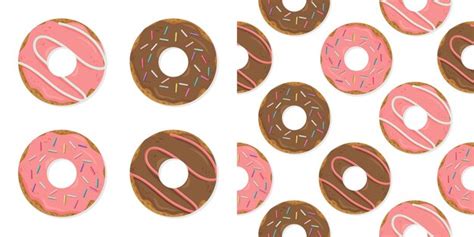 Premium Vector Set Of Cartoon Colorful Donuts Isolated On White