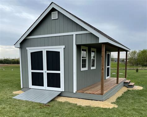 Sheds With Covered Porches — Storage Sheds Mn Wi Built On Your Site