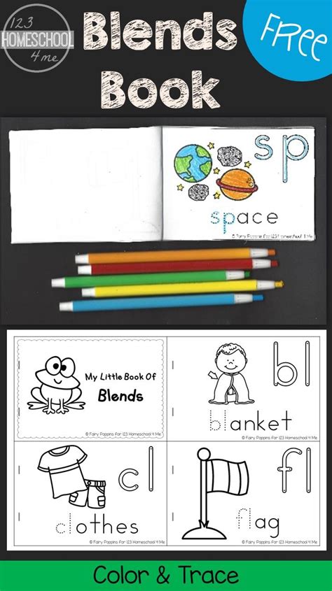 Free Blends Book For Kids To Color And Trace This Is A Fun Way To