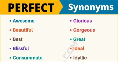 Another Word For Perfect List Of 110 Synonyms For Perfect With