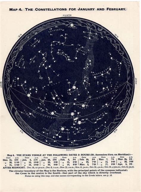 1955 December January February Of Northern Hemisphere Constellations